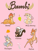 Girl's Bambi Character Names T-Shirt