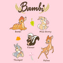 Junior's Bambi Character Names T-Shirt