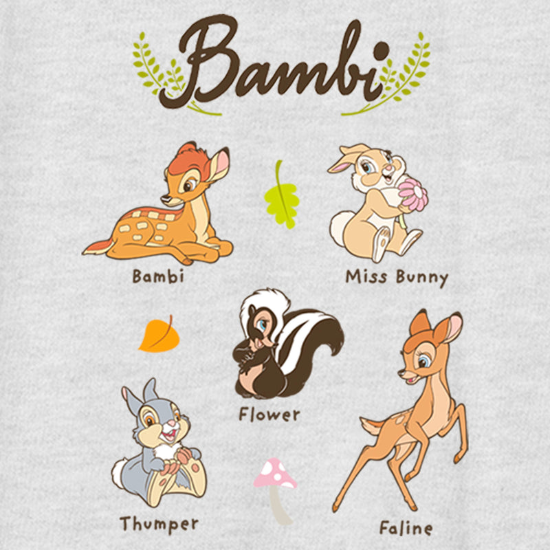 Women's Bambi Character Names Racerback Tank Top