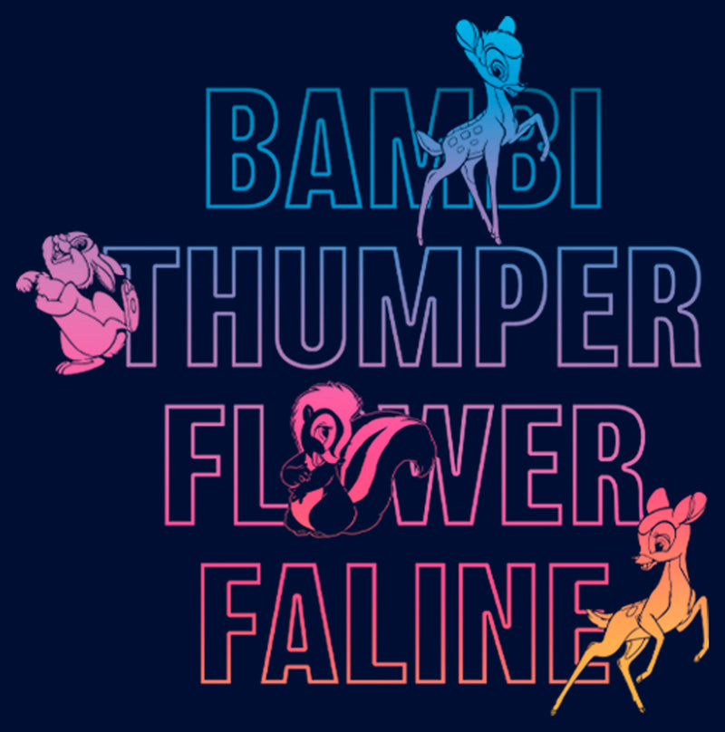 Boy's Bambi Neon Name Stack T-Shirt