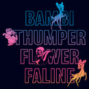 Junior's Bambi Neon Name Stack T-Shirt