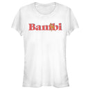 Junior's Bambi Red Large Logo T-Shirt