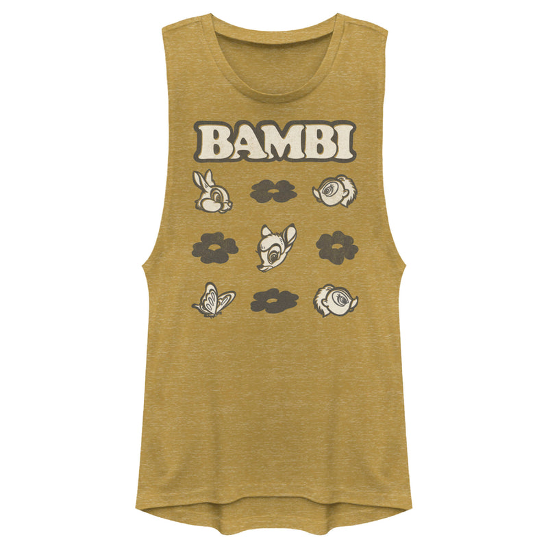 Junior's Bambi Friends Square Festival Muscle Tee