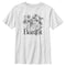 Boy's Bambi Gray Floral Sketch T-Shirt