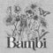 Women's Bambi Gray Floral Sketch T-Shirt