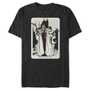 Men's One Hundred and One Dalmatians Cruella De Vil Tarot Card T-Shirt