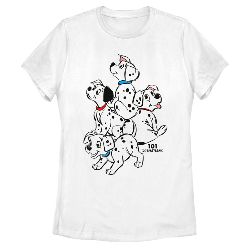 Women's One Hundred and One Dalmatians Puppy Love T-Shirt