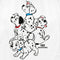 Women's One Hundred and One Dalmatians Puppy Love T-Shirt