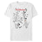 Men's One Hundred and One Dalmatians Character Names T-Shirt