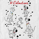 Men's One Hundred and One Dalmatians Character Names T-Shirt