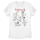 Women's One Hundred and One Dalmatians Character Names T-Shirt