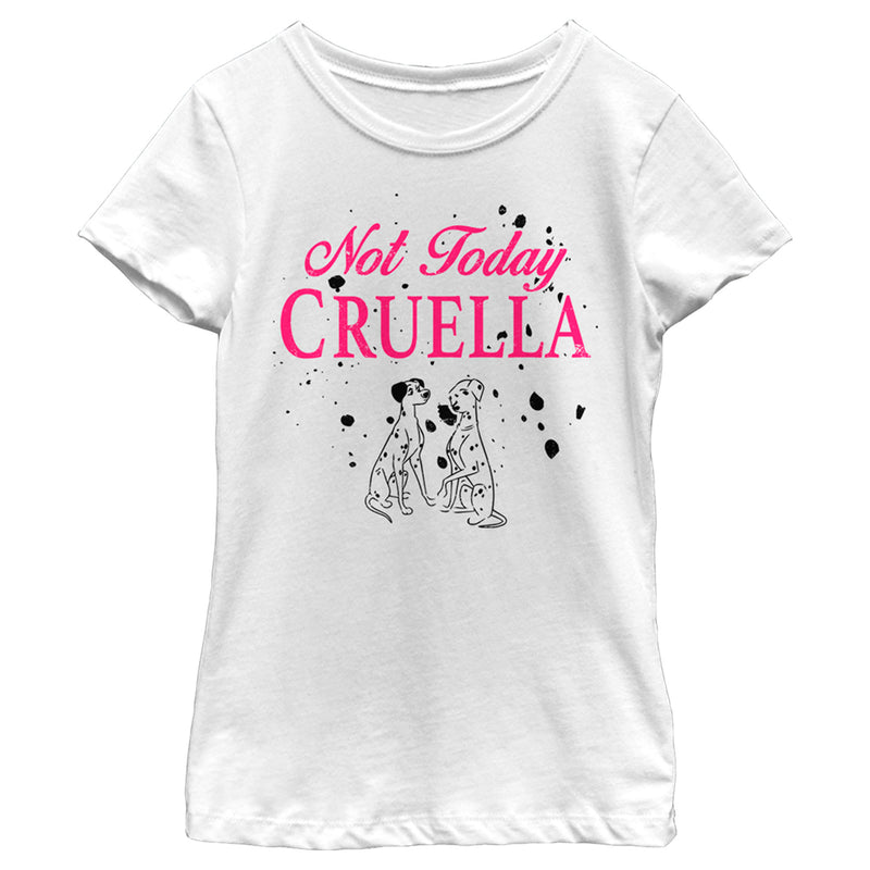 Girl's One Hundred and One Dalmatians Not Today Cruella T-Shirt