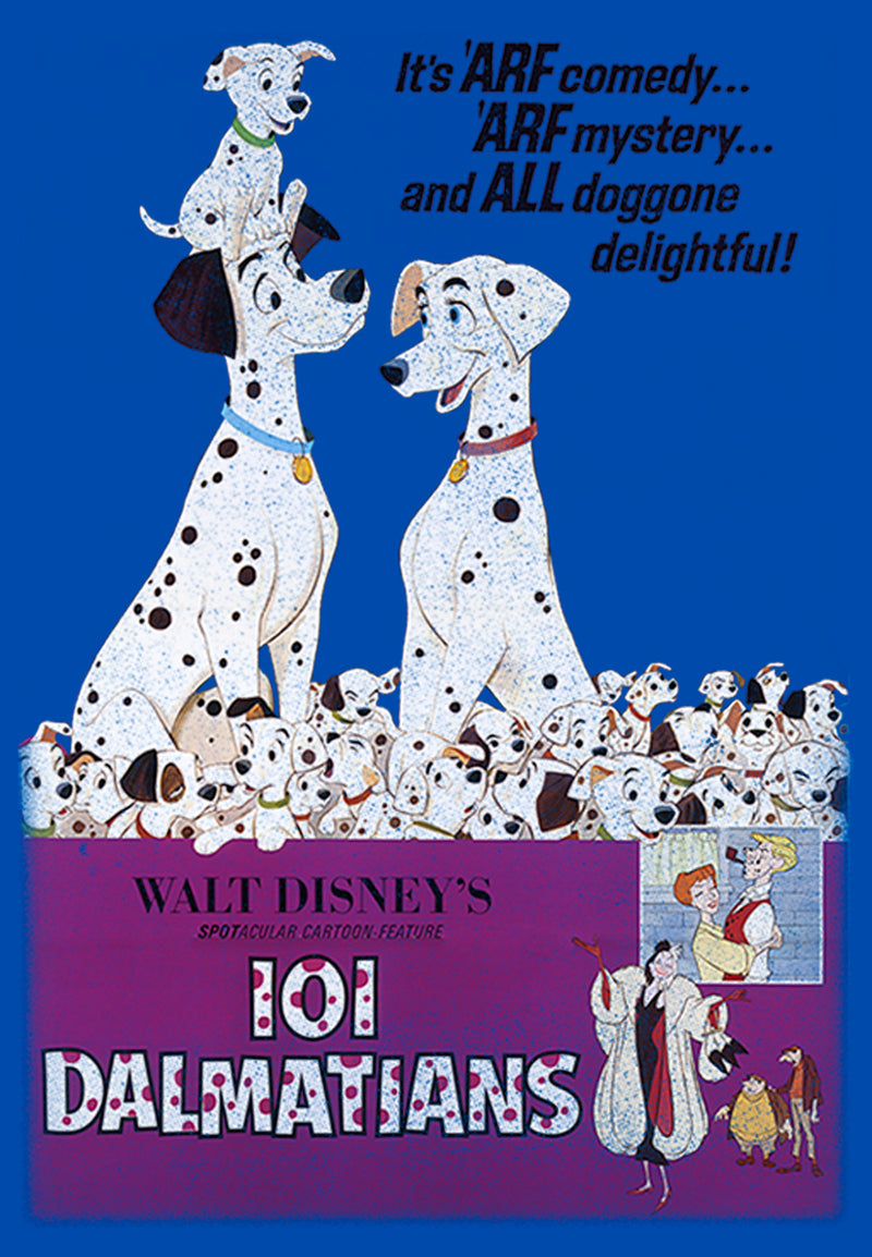 Boy's One Hundred and One Dalmatians Retro Poster T-Shirt