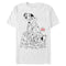 Men's One Hundred and One Dalmatians Dog Pile T-Shirt