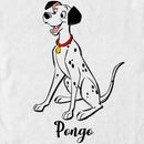 Men's One Hundred and One Dalmatians Pongo Portrait T-Shirt