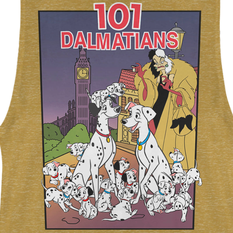 Junior's One Hundred and One Dalmatians VHS Movie Poster Festival Muscle Tee