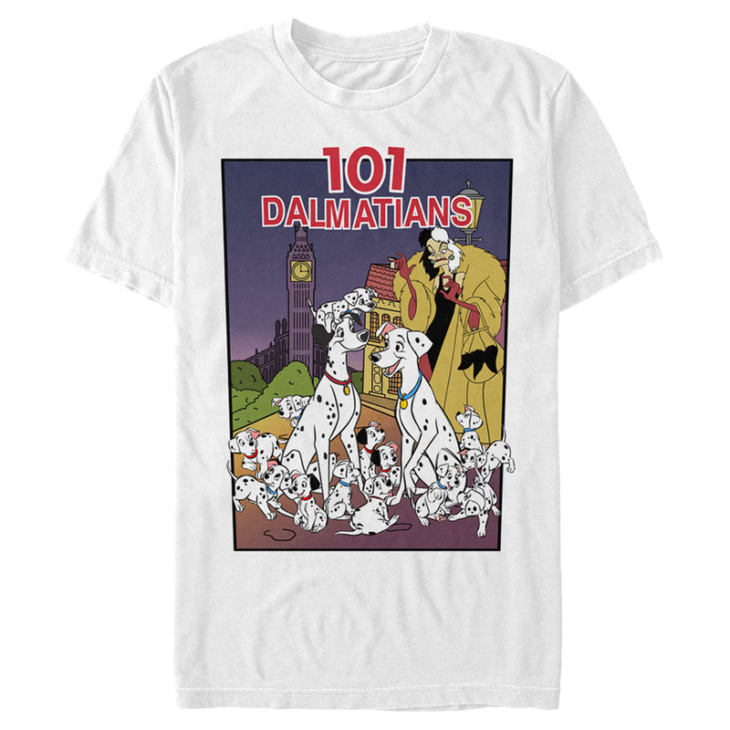 Men's One Hundred and One Dalmatians VHS Movie Poster T-Shirt