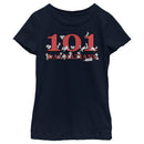 Girl's One Hundred and One Dalmatians Classic Red Logo T-Shirt