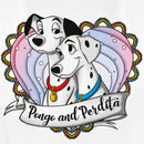 Women's One Hundred and One Dalmatians Pongo and Perdita Love T-Shirt