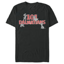 Men's One Hundred and One Dalmatians Distressed Red Logo T-Shirt