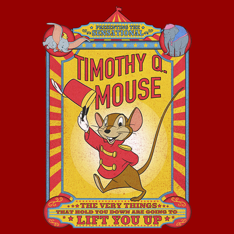 Men's Dumbo Timothy Q. Mouse Circus Poster T-Shirt