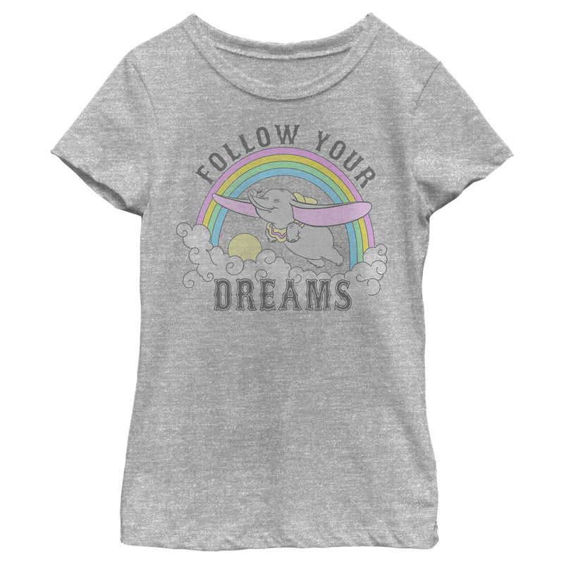 Girl's Dumbo Over the Rainbow T-Shirt