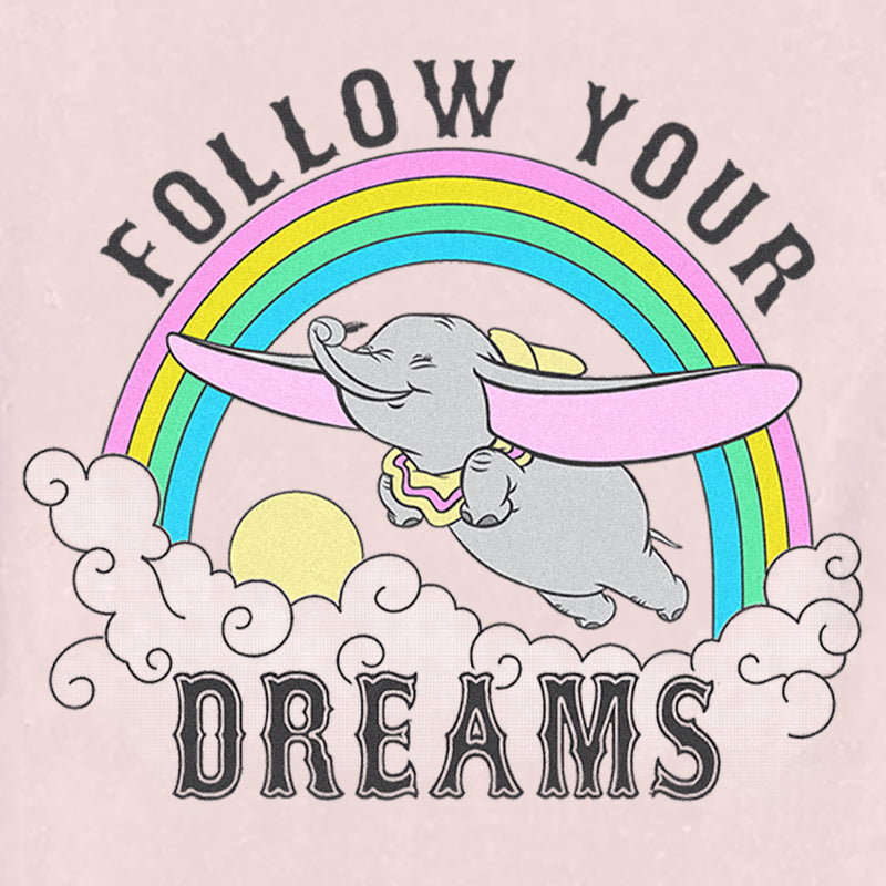 Toddler's Dumbo Follow Your Dreams Soaring Elephant T-Shirt