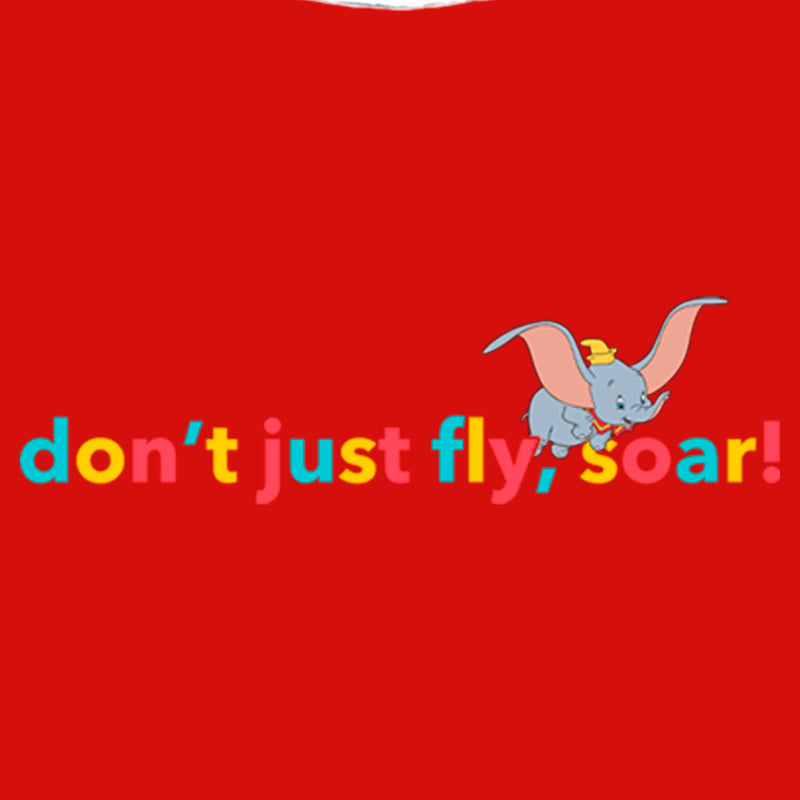 Girl's Dumbo Don't Just Fly, Soar T-Shirt