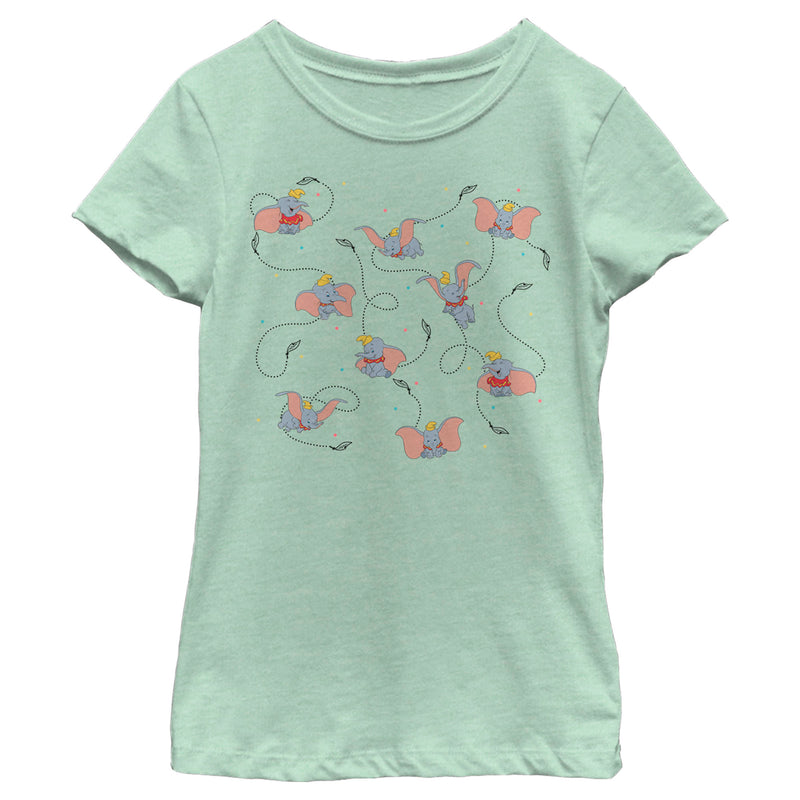 Girl's Dumbo Learning to Fly T-Shirt