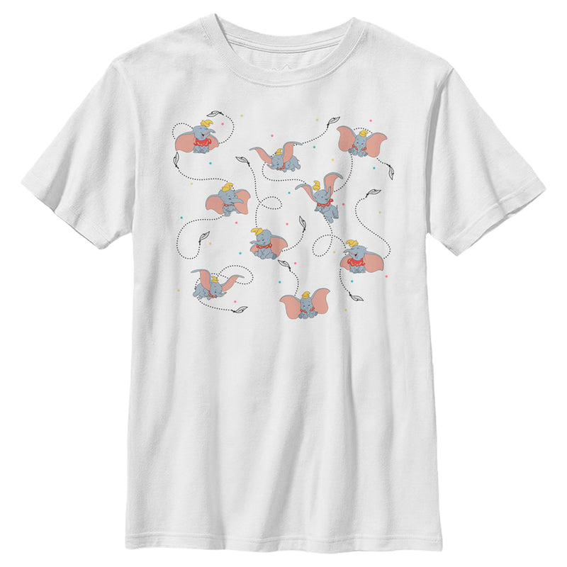 Boy's Dumbo Magic Feather Learning To Fly T-Shirt