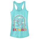 Junior's Dumbo Soaring Sunset Arch Racerback Tank Top