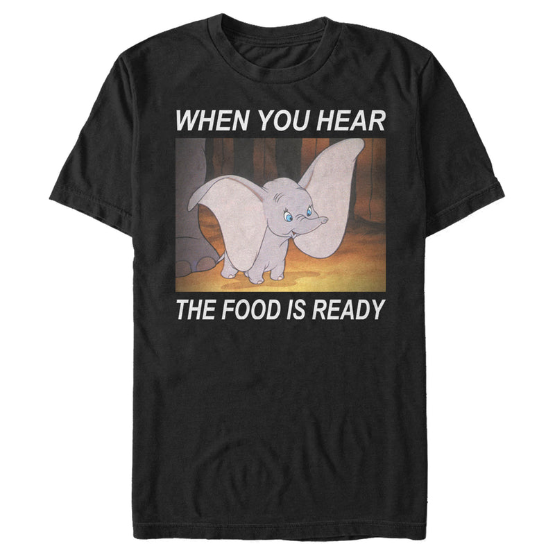 Men's Dumbo The Food Is Ready Meme T-Shirt