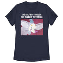 Women's Dumbo Makeup Meme T-Shirt