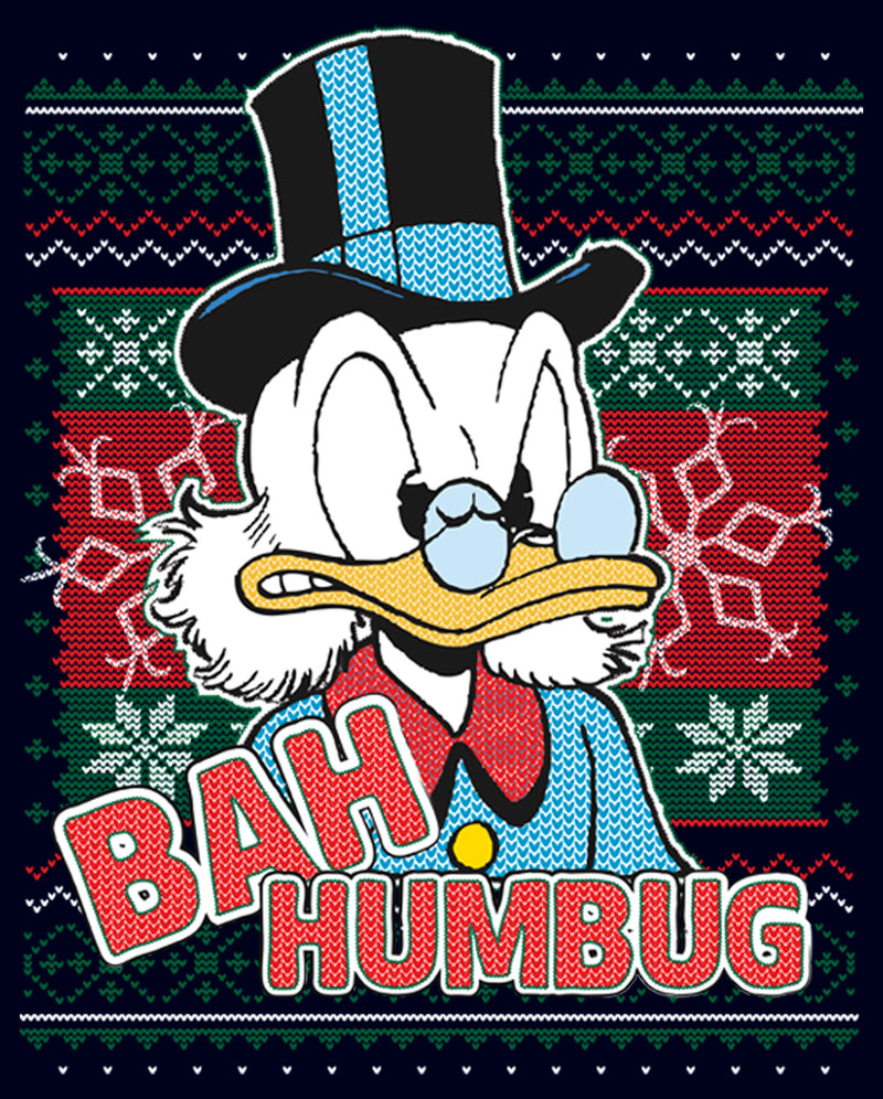 Men's DuckTales Scrooge McDuck Bah Humbug Ugly Christmas T-Shirt