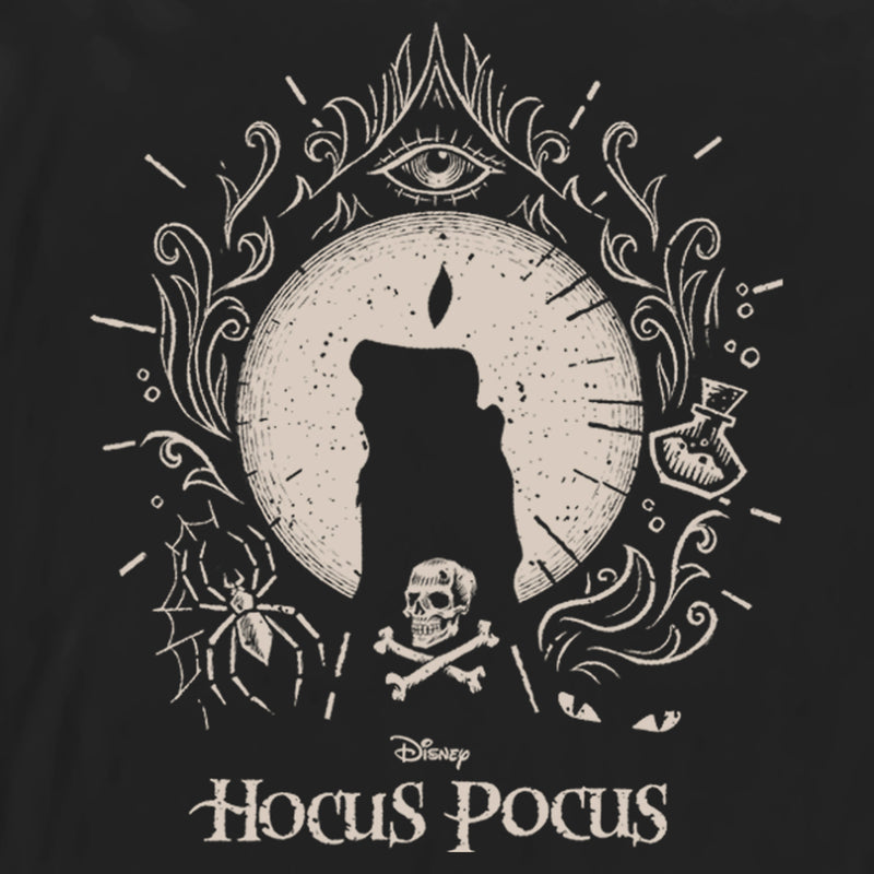 Men's Hocus Pocus Black Flame Candle Long Sleeve Shirt