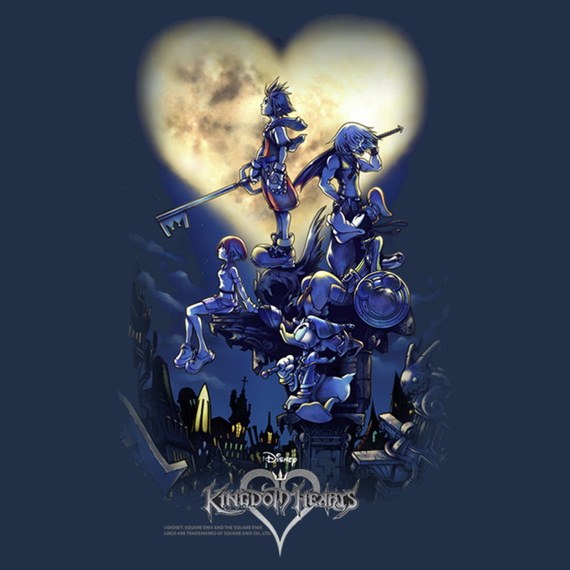 Men's Kingdom Hearts 1 Box Art Long Sleeve Shirt