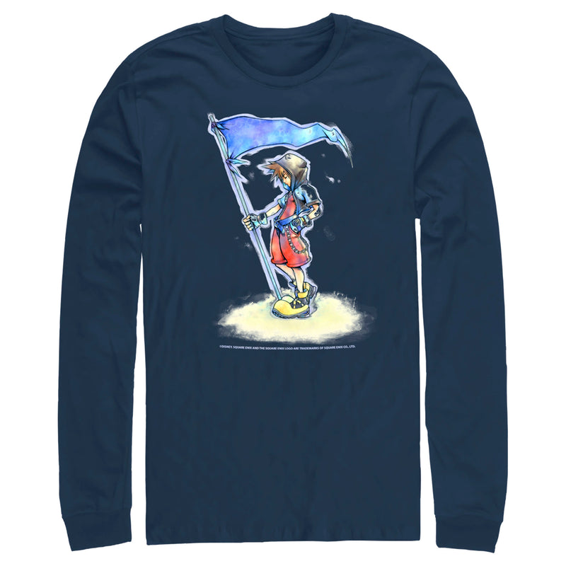 Men's Kingdom Hearts 1 Flags of the Kingdom Long Sleeve Shirt