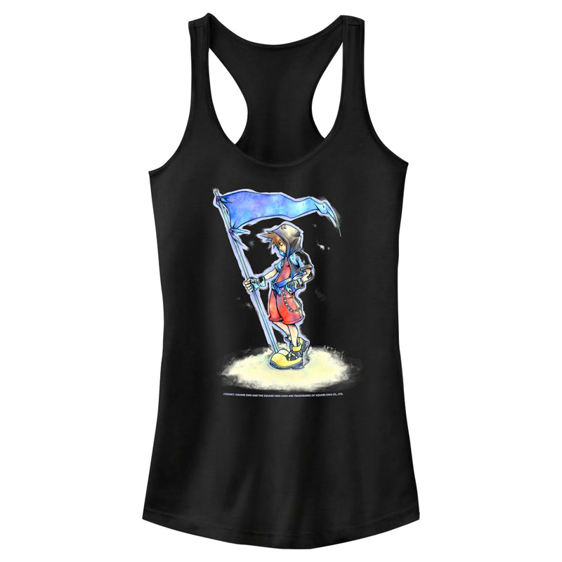 Junior's Kingdom Hearts 1 Flags of the Kingdom Racerback Tank Top