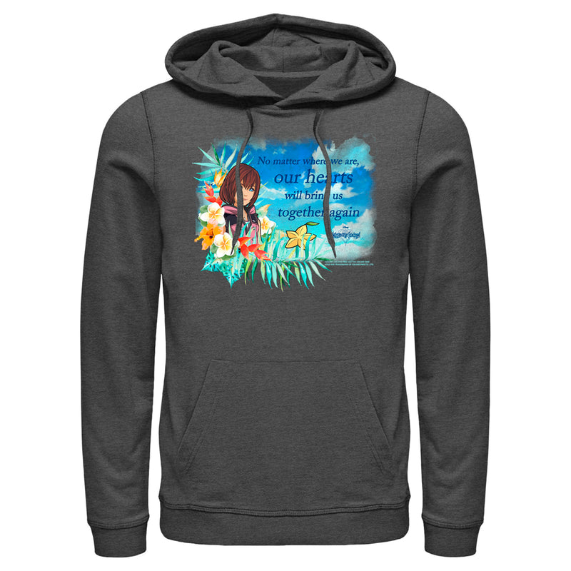 Men's Kingdom Hearts 3 Our Hearts Will Bring Us Together Again Pull Over Hoodie