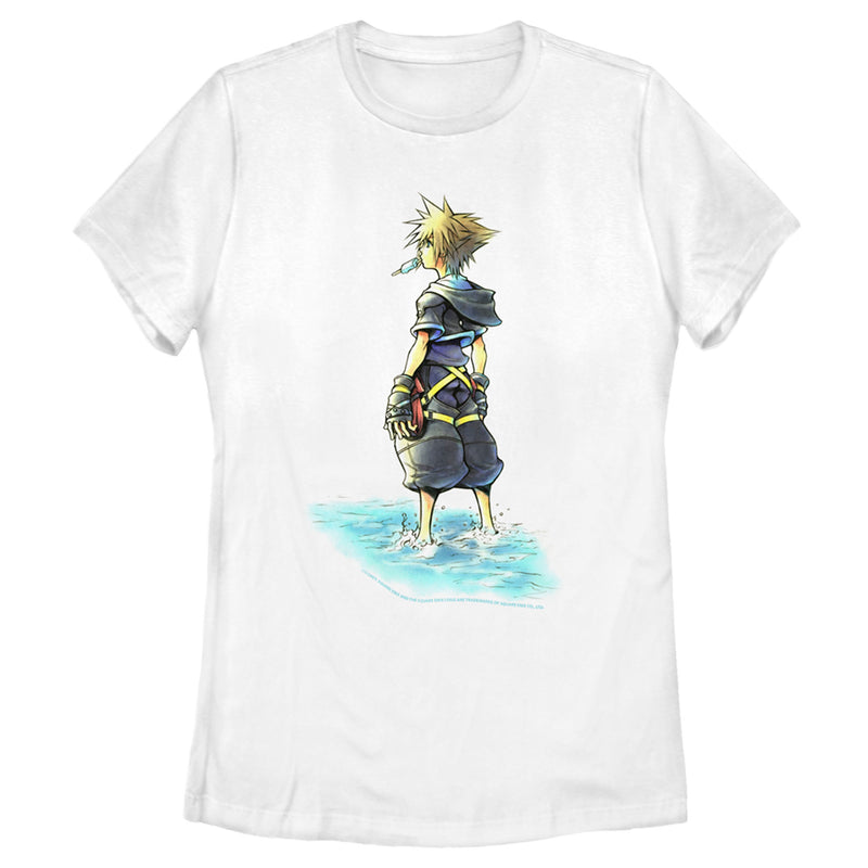 Women's Kingdom Hearts 1 Beach Sora T-Shirt