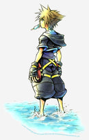 Women's Kingdom Hearts 1 Beach Sora T-Shirt
