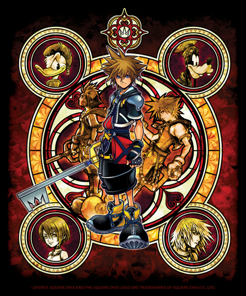 Men's Kingdom Hearts 2 Stained Glass Art Pull Over Hoodie