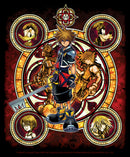 Men's Kingdom Hearts 2 Stained Glass Art Long Sleeve Shirt