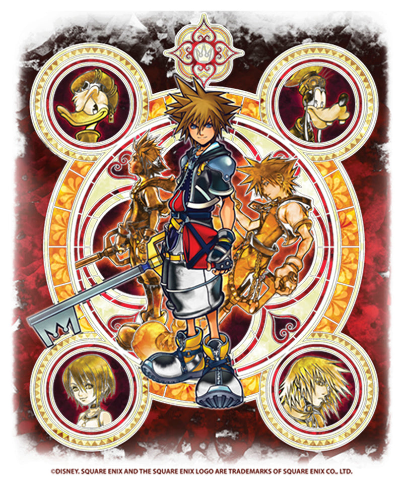 Men's Kingdom Hearts 2 Stained Glass Art T-Shirt