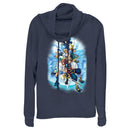 Junior's Kingdom Hearts 2 Box Art Cowl Neck Sweatshirt