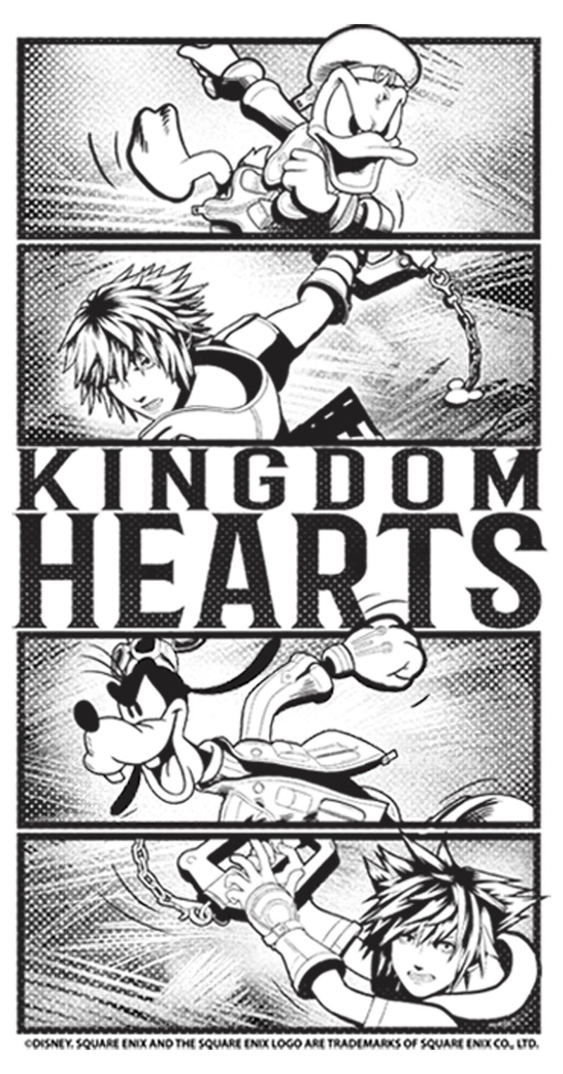 Junior's Kingdom Hearts 3 Action Panels T-Shirt