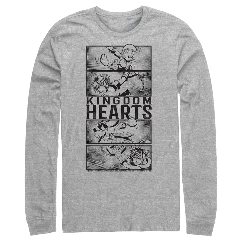 Men's Kingdom Hearts 3 Action Panels Long Sleeve Shirt