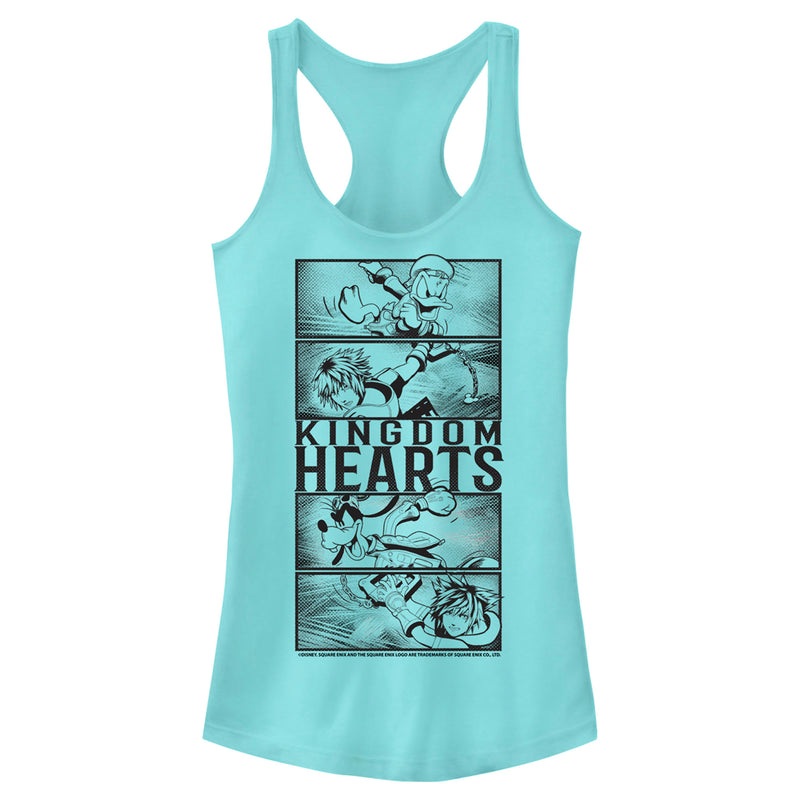 Junior's Kingdom Hearts 3 Action Panels Racerback Tank Top