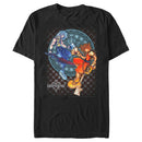 Men's Kingdom Hearts Chain of Memories Hero Duo Stained Glass T-Shirt