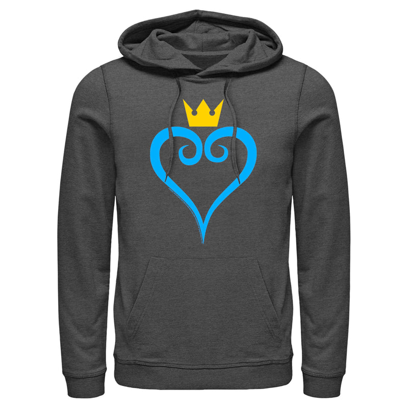 Men's Kingdom Hearts 1 Blue Heart Pull Over Hoodie